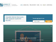 Tablet Screenshot of dentistdirectaccess.com